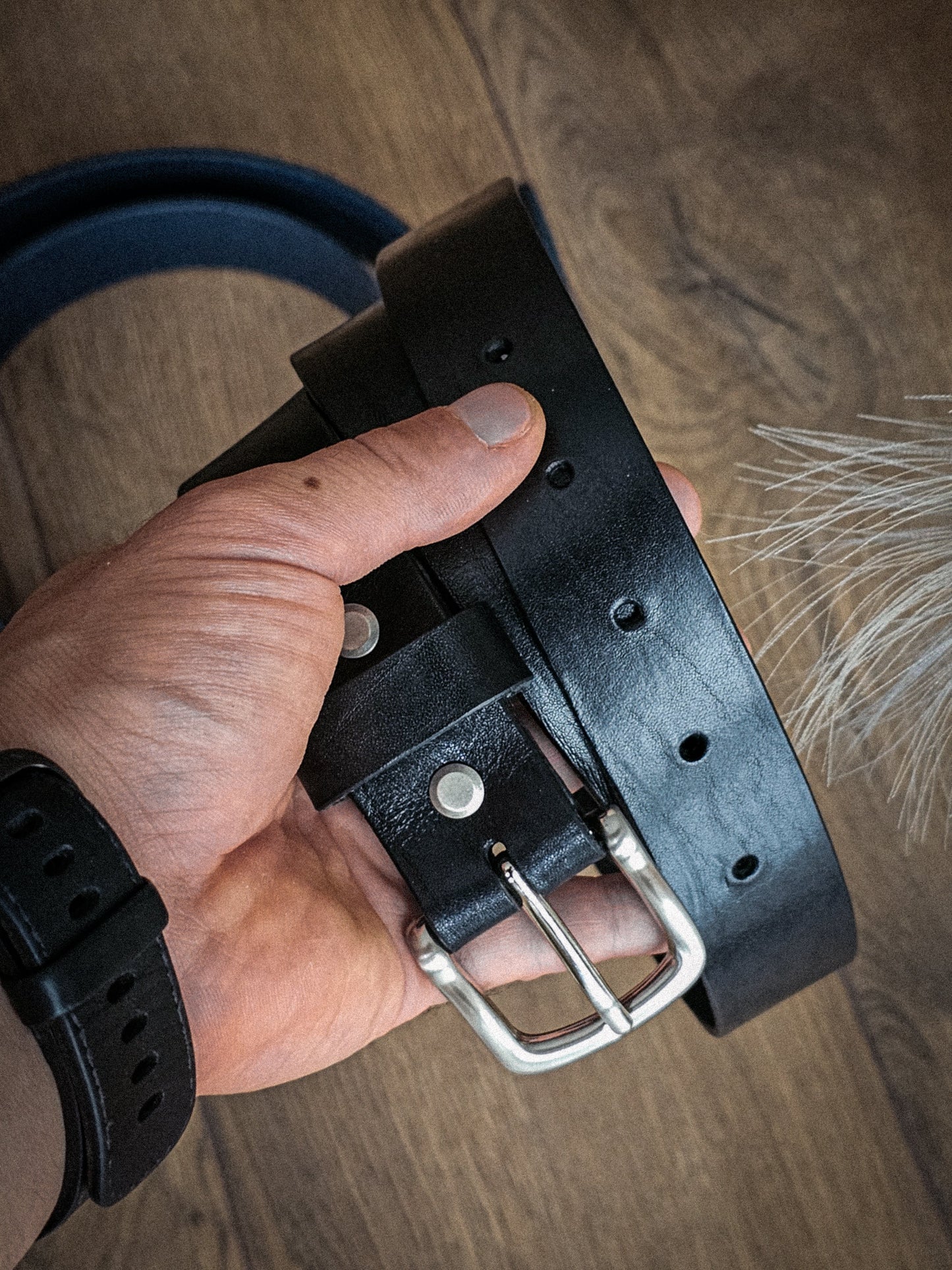 Light Brown Leather Belt