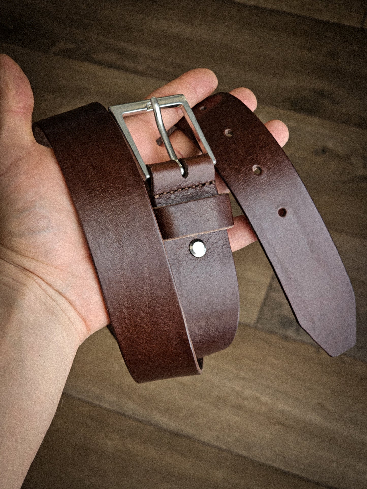 Light Brown Leather Belt