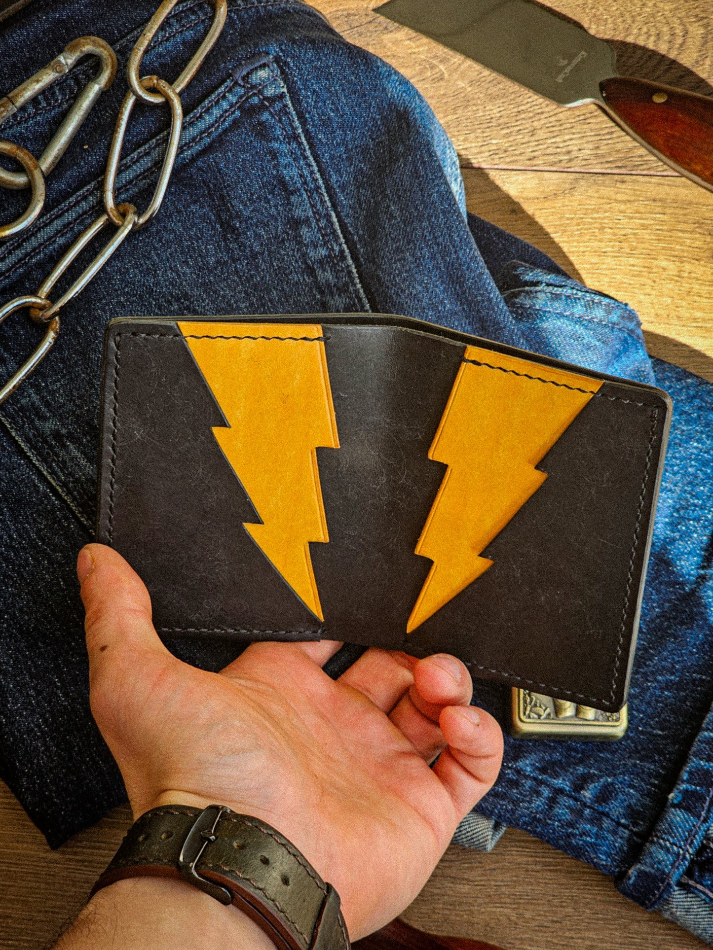 "Shazam" Wallet / Black & Yellow