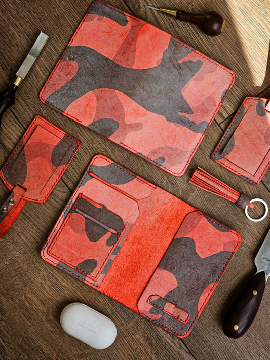 Travel Accessory Set / Red Camo