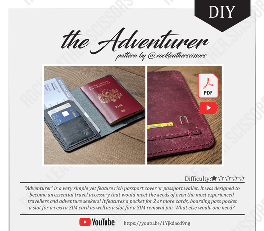 FREE "Adventurer" Passport Cover Pattern