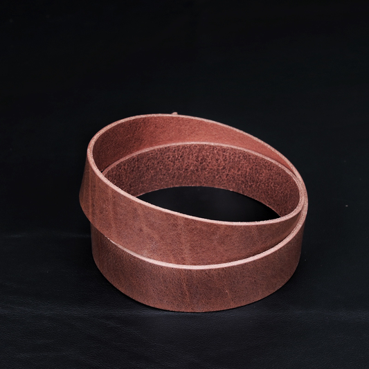 Dark Brown Pull-up Leather Belt