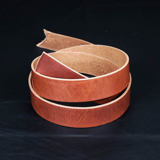 Light Brown Pull-up Leather Belt